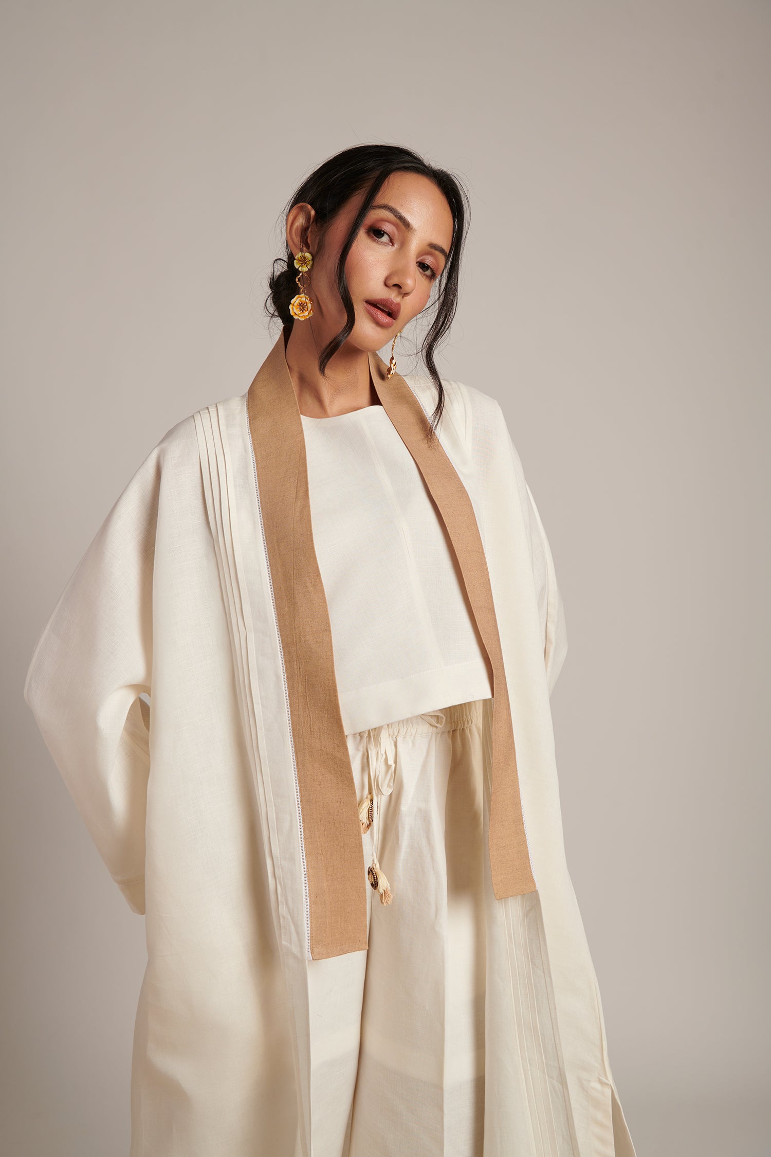 Naina Co-ord Set (Pearl)