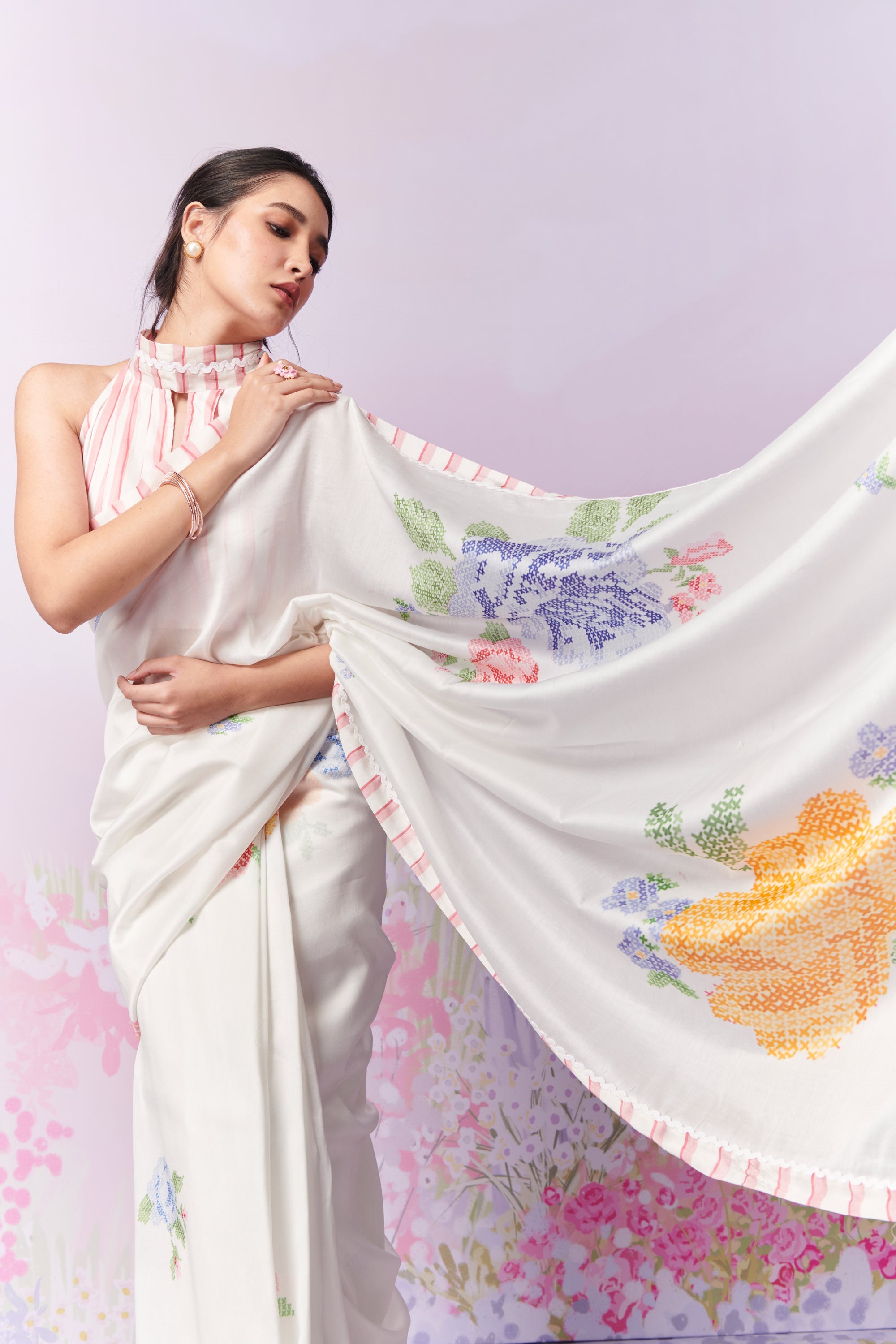 Summer Rose Saree