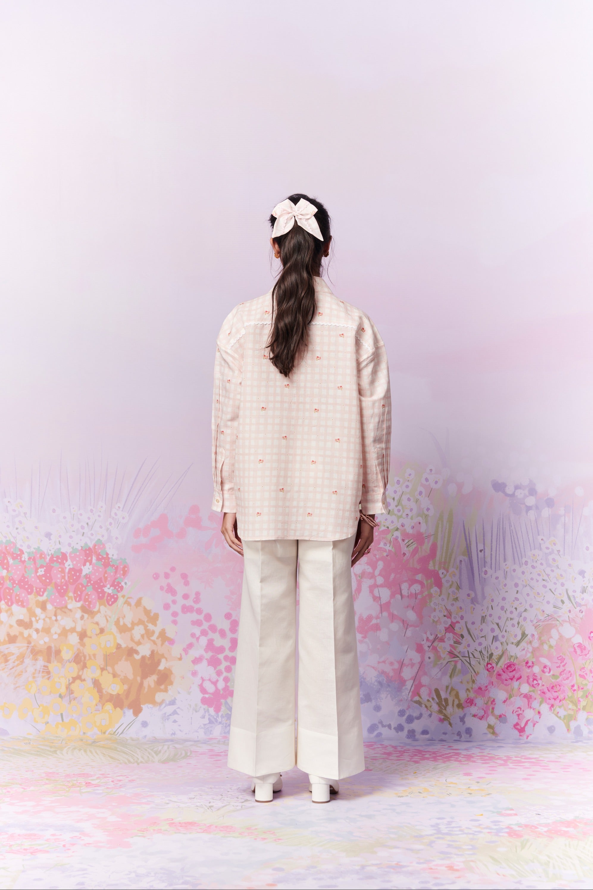 Blush Blossom Shirt and Trousers Co-ord set