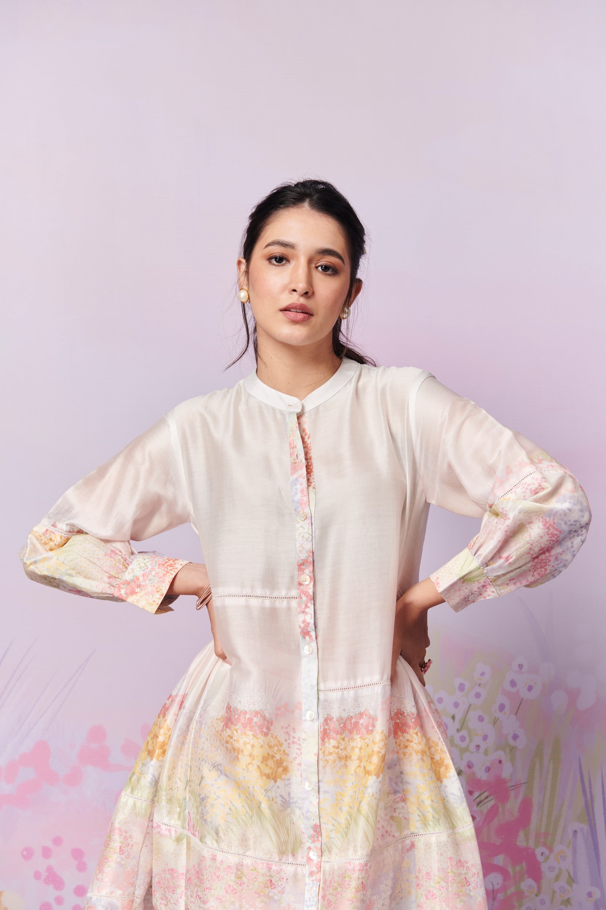 Meadow Kurta and Trousers co-ord set with Scarf