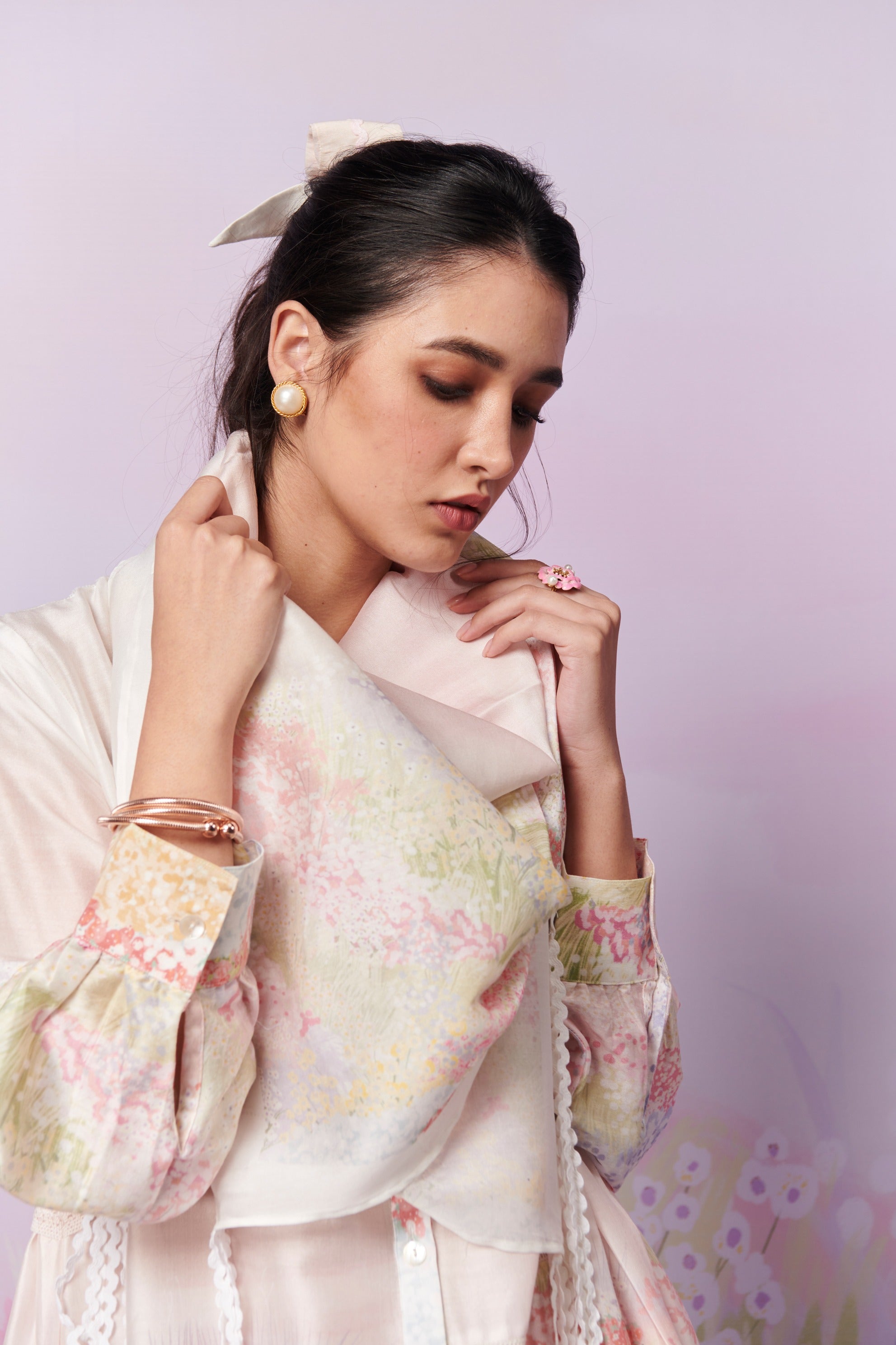 Meadow Kurta and Trousers co-ord set with Scarf