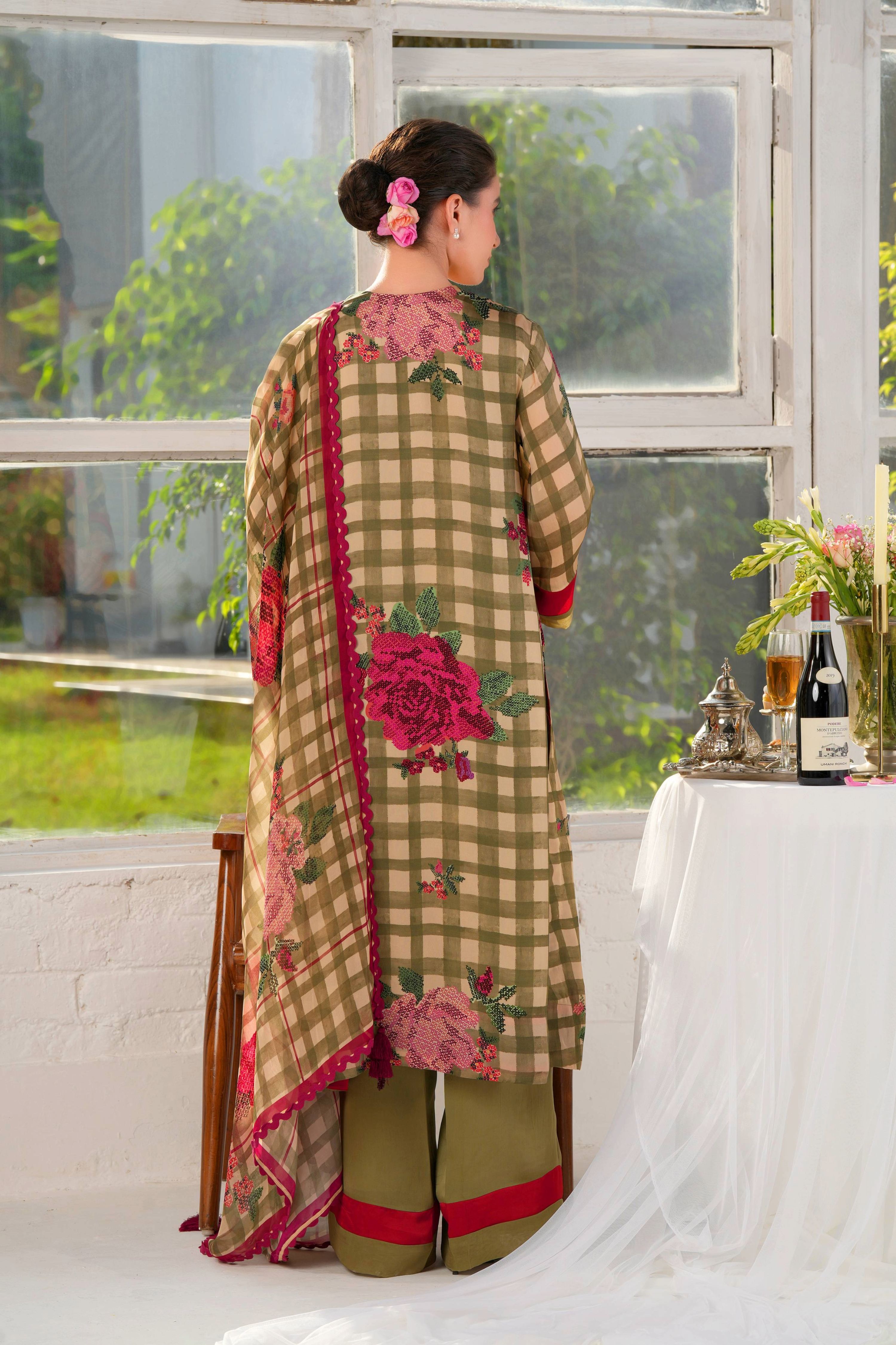 Garden Soiree kurta and trouser co-ord set