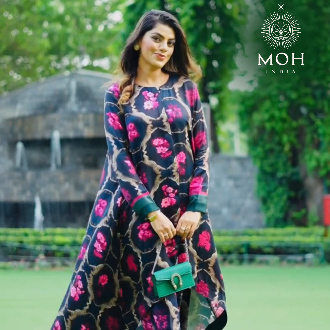 Midnight Dahlia Kurta