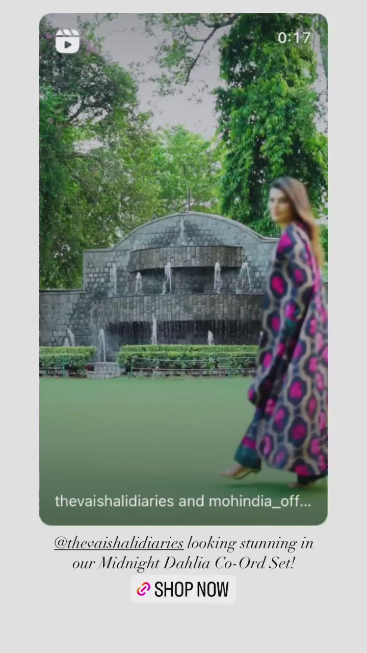 Midnight Dahlia Kurta