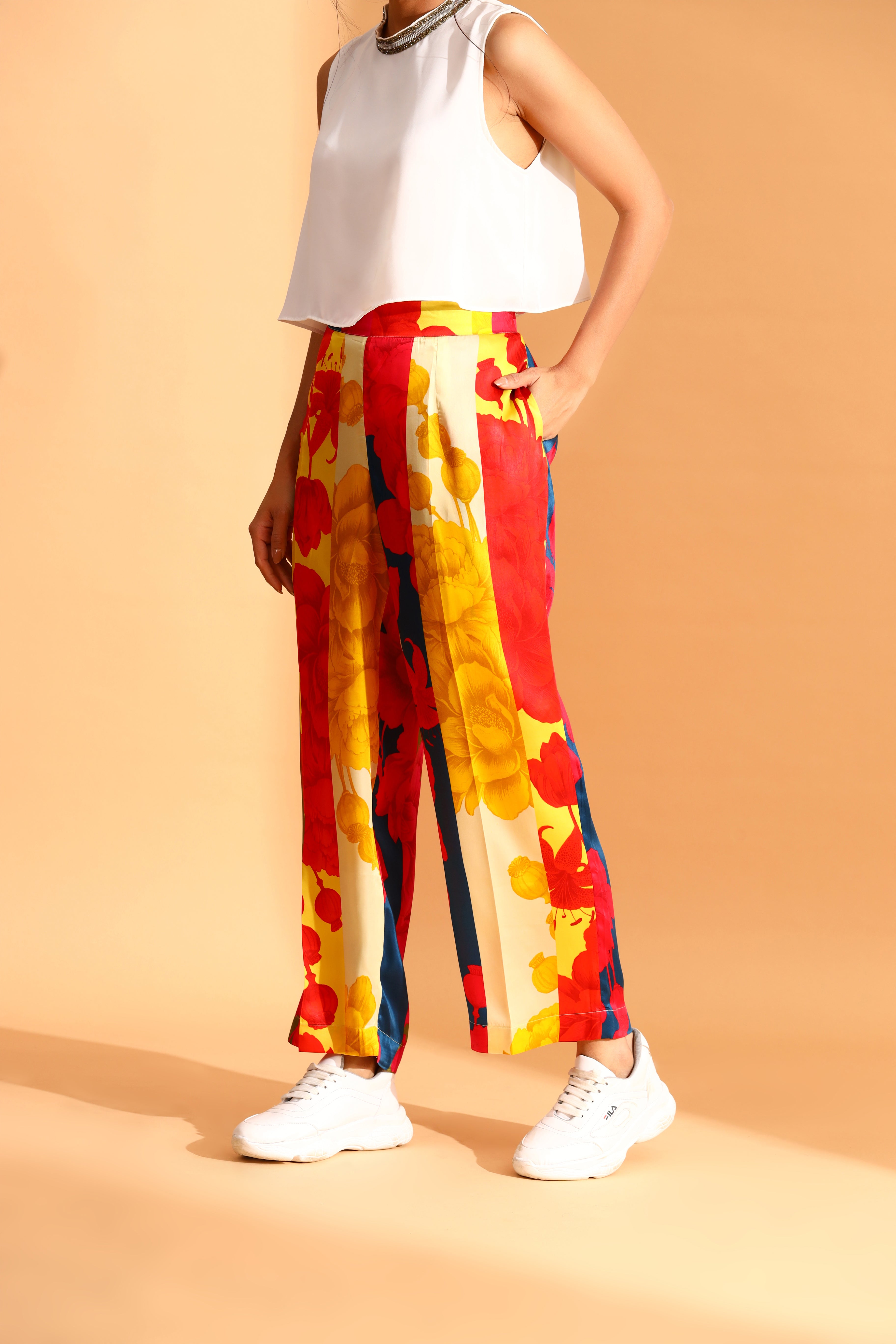 BLAZING MARIGOLD SHIRT & TROUSERS CO-ORDS SET